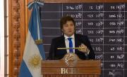 Milei, en la Bolsa de Comercio: anticipó el veto a las leyes aprobadas por el Senado y acusó a Villarruel de traidora