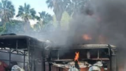 Reportan incendio en el patio de maniobras de la estación La Paz del Metro de Caracas: realizan maniobras de extinción