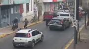 Concretaron una salidera aprovechando un embotellamiento