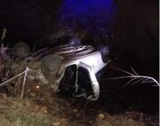 Dos muertos por vuelco en Ruta 22, en Roca: terminaron en un desagüe, qué se sabe