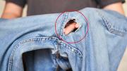 Cómo arreglar la entrepierna del pantalón con un truco de costura facilísimo y un poco de hilo