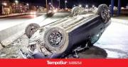 Buscan al auto que chocó al remisero que volcó en la Autovía