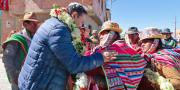 Luis Arce asegura que solo el MAS garantiza obras e inversión en municipios del área rural