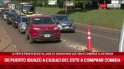 Furor de compras en la triple frontera: largas filas para cruzar en busca de mejores precios