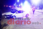 Dos menores de 17 años casi se matan en terrible choque en Av. Núñez del Prado