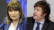 Javier Milei le sacó una foto a Patricia Bullrich imitándolo en un desayuno en la Quinta de Olivos