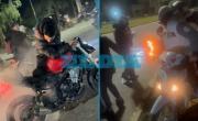 Otra noche de descontrol en La Plata: quemaron una moto robada en medio de una ruidosa caravana