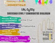 Sociedad civil y candidatos frente a frente: organizan ciclo de foros sobre las crisis que golpean al país