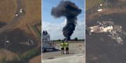 Un vuelo de 10 segundos, una bola de fuego y silencio oficial: qué se sabe del avión sanitario que se estrelló cerca de Londres