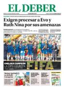 Portadas de los periódicos de Bolivia del lunes 14 de julio del 2025