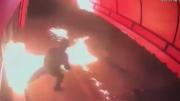 Blooper mafioso en Zárate: fue a intentar incendiar un local, terminó en llamas y sigue prófugo tras el fallido ataque