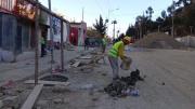 Instalan 60 pozos para corregir filtraciones en la Avenida Del Poeta