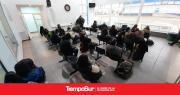 Fuerte movimiento de pasajeros en la terminal de Río Gallegos