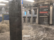 Lluvias extremas en Estados Unidos: subtes inundados y anegamientos