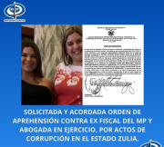 Zulia: MP solicitó orden de aprehensión contra exfiscal y una abogada por corrupción