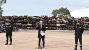 La Plata: Alak presentó el plan de compactación de vehículos más grande de la historia de la ciudad