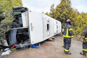 Vuelco del colectivo camino a Traful: qué se sabe sobre su mecánica, apuntan a dos factores iniciales