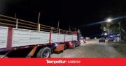 Detienen a un camión con caños sin documentación