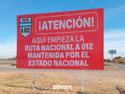 Aparecieron carteles contra el gobierno en rutas nacionales
