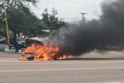 Milagro en Real Sayana: familia bonaerense se salva tras incendio de su auto en plena Ruta 34