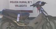 Recuperaron una moto robada durante un operativo en Vallecito