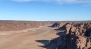 En pleno invierno, un río de la Patagonia se queda sin agua: temen faltantes en una zona productiva