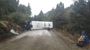 Volcó un micro con 44 turistas en la ruta a Villa Traful