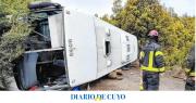 Dramático vuelco de un micro: 5 heridos graves
