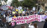 Trabajadores del Garrahan marchan a Plaza de Mayo por mejores condiciones laborales