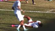 Intentó imitar el festejo de Cristiano Ronaldo y terminó con una grave lesión