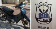 Recuperaron una motocicleta con patente adulterada en Pocito: un menor quedó involucrado