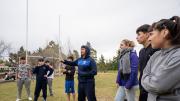 Integrantes del espacio “Patria Grande” visitaron Comodoro Rugby Club