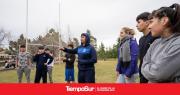 Integrantes del espacio “Patria Grande” visitaron Comodoro Rugby Club