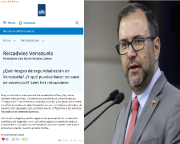 Gobierno Nacional rechaza recomendación de Países Bajos a sus ciudadanos para que no viajen a Venezuela