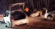 Cruzó de carril y produjo un fuerte choque en la Ruta 151: Se rehusó a hacer el test de alcoholemia, hay tres heridos