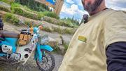 Una travesía viral: el argentino que tardó más de cinco años en realizar un arriesgado viaje en moto