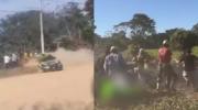 Reportan personas heridas tras aparatoso accidente en el Rally El Torno