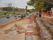 Nuevos cortes de tránsito en la autopista Dellepiane: cierran los carriles centrales para avanzar con un nuevo Metrobus
