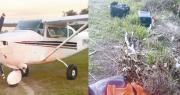 Luego de una persecución aérea atrapan una avioneta con 345,1 kilos de cocaína