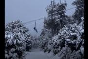 La postal más esperada de Villa La Angostura: la nieve llegó al cerro Bayo y cubrió todo de blanco