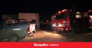 Investigan incendio intencional en una construcción