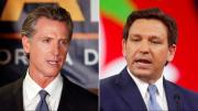 DeSantis vs Newsom: gobernadores protagonizan un toma y dame en Estados Unidos