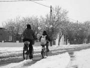 Las postales de la nieve en el pueblo de Río Negro que es el más frío del país este martes