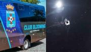 Denuncian que dispararon contra un bus que trasladaba a jugadores de Blooming en la ruta Montero
