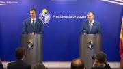 Pedro Sánchez pidió en Uruguay avanzar con el acuerdo entre la Unión Europea y el Mercosur