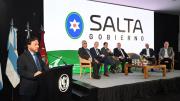 Sáenz pidió equidad federal en la cumbre del bioetanol que compartió con Jaldo y Sadir