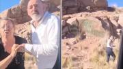 Turistas vandalizaron un paisaje en Mendoza y fueron escrachados en redes