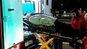 Fuerte choque entre un colectivo y un auto en la General Paz: el helicóptero del SAME rescató a una herida