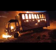 Oruro: CEO-LCC incineró camión con ropa nueva de contrabando