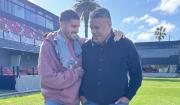 La inédita visita de Rodrigo De Paul a la cancha de Barracas Central junto a Chiqui Tapia: Increíble estadio